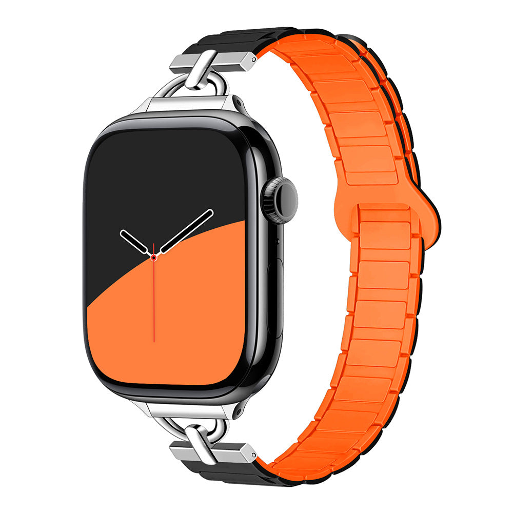 PallaBand Silicone Magnetic Creative D Buckle Two-Color Strap (iwatch) - ANI-TECH