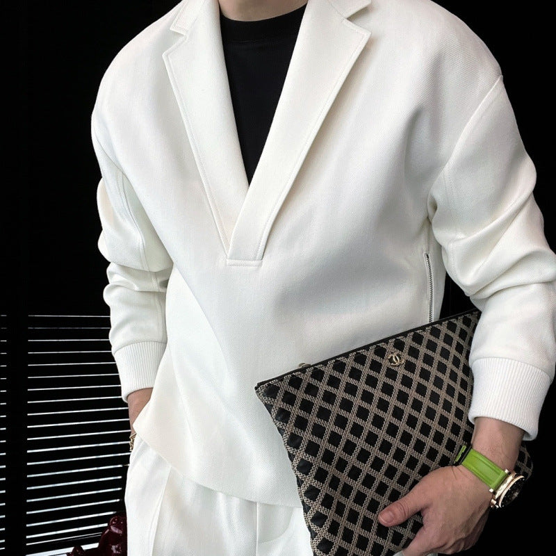 Style Meets Comfort - V-Neck Lounge Set for Every Moment
