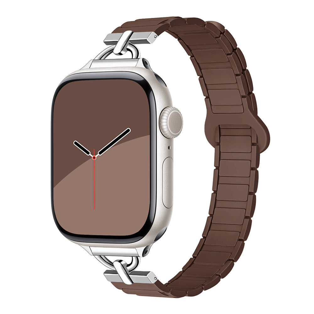 PallaBand Silicone Magnetic Creative D Buckle Two-Color Strap (iwatch) - ANI-TECH