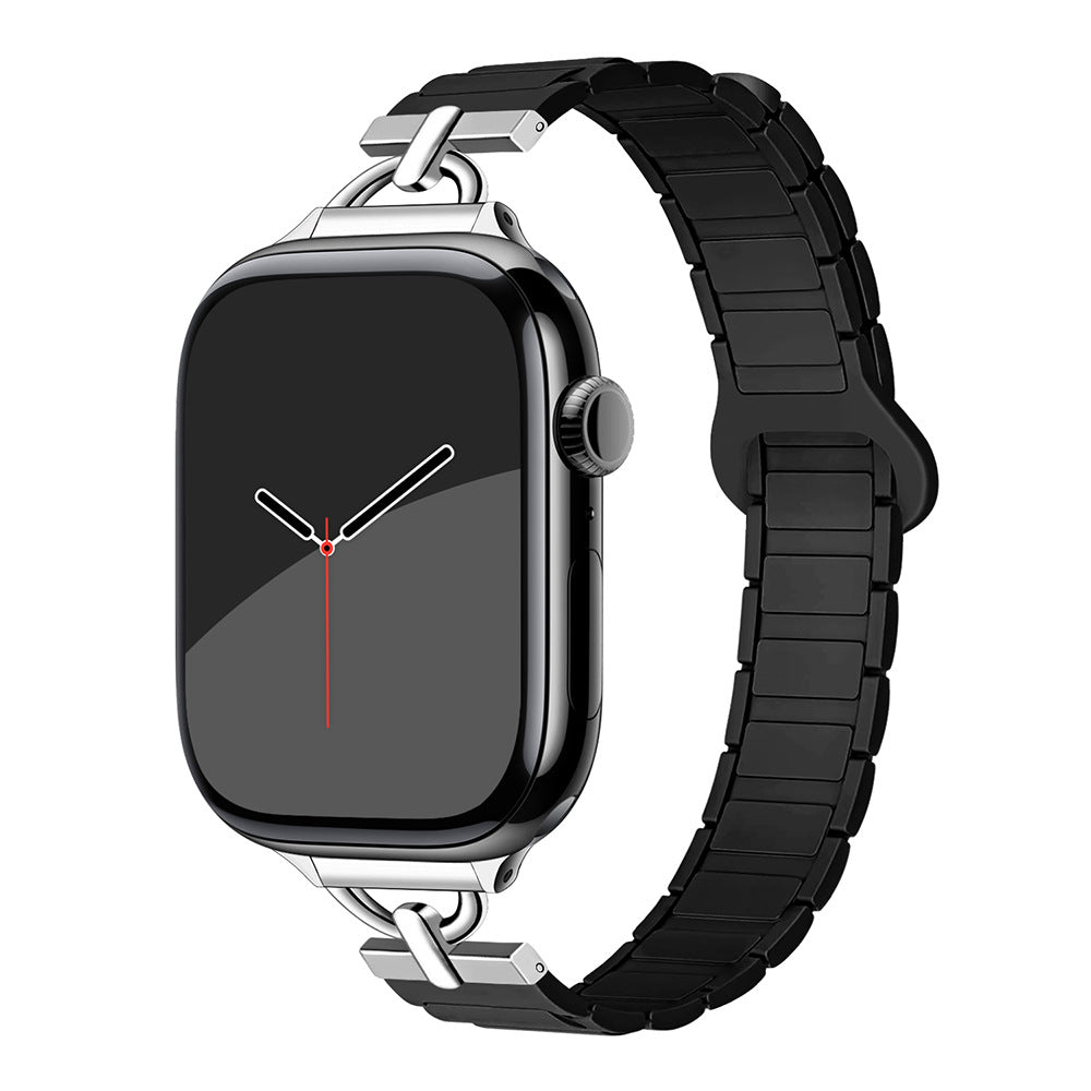 PallaBand Silicone Magnetic Creative D Buckle Two-Color Strap (iwatch) - ANI-TECH