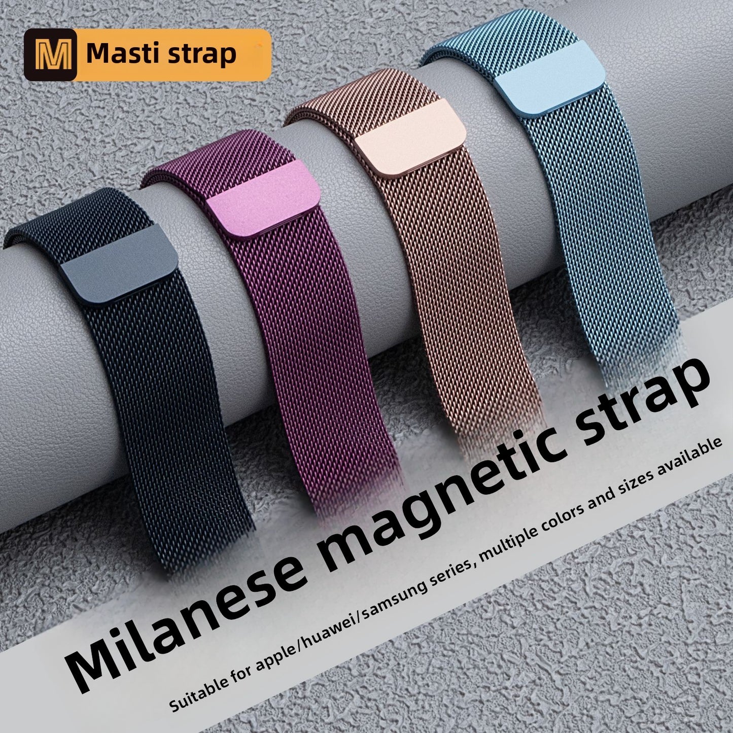 Pallaband ™️ Milanese iwatch1-9th Generation SE Stainless Steel Magnetic Buckle Strap - ANI-TECH