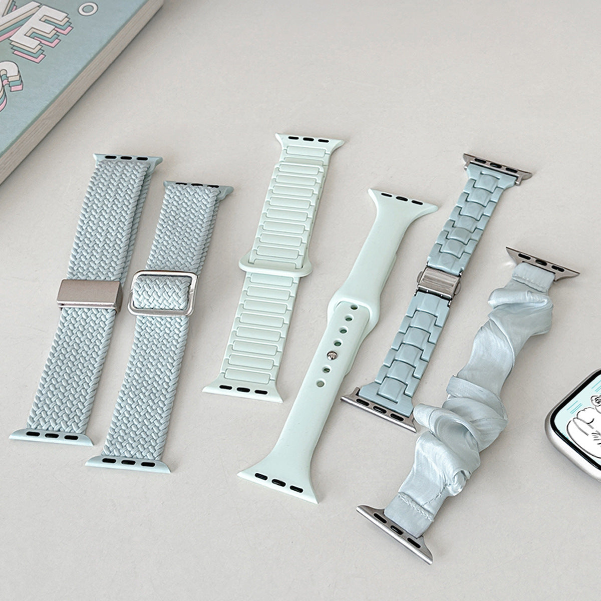 PallaBand Light Mint Series Braided Silicone (iWatch) - ANI-TECH