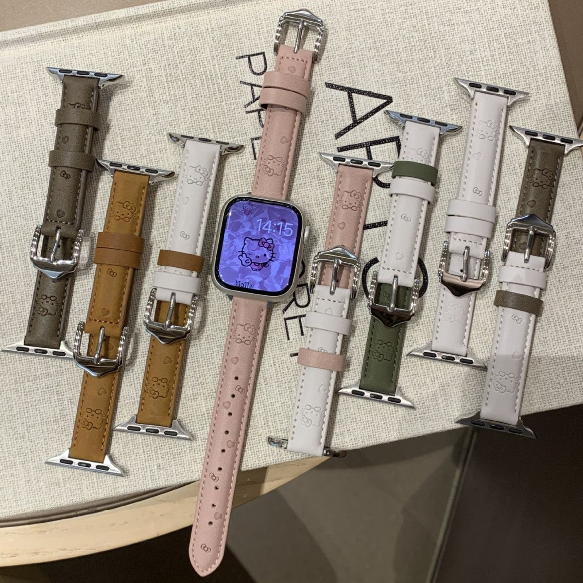 PallaBand Cute KT Cat Leather Fine Strap (iWatch) - ANI-TECH