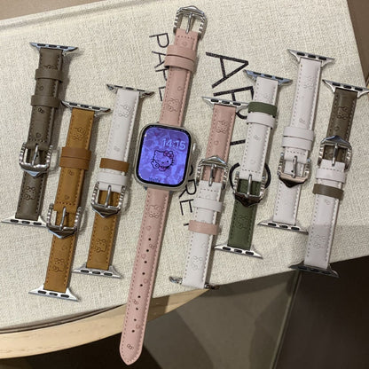 PallaBand Cute KT Cat Leather Fine Strap (iWatch) - ANI-TECH