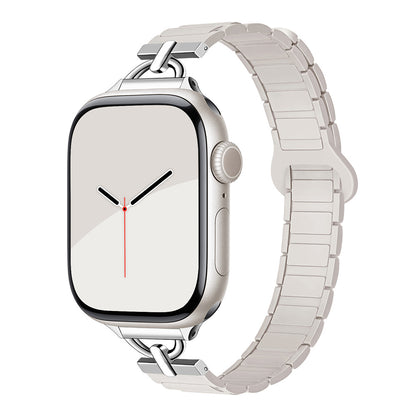 PallaBand Silicone Magnetic Creative D Buckle Two-Color Strap (iwatch) - ANI-TECH
