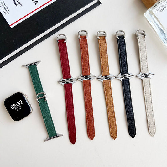 Pallaband ™️ Lychee Pattern Small Waist Folding Buckle Strap