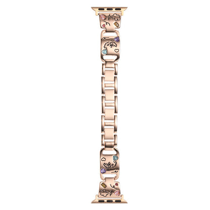 PallaBand Adorable Puppy Diamond Metal Strap (For iWatch) - ANI-TECH