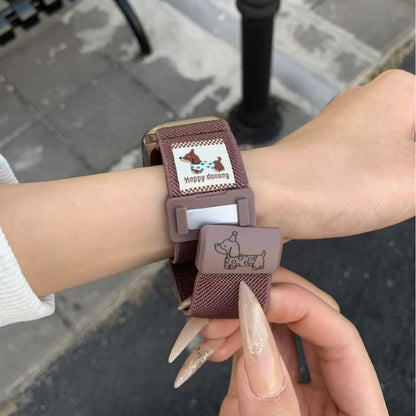 PallaBand Cute Dachshund Braided Magnetic Buckle Strap (For iWatch) - ANI-TECH