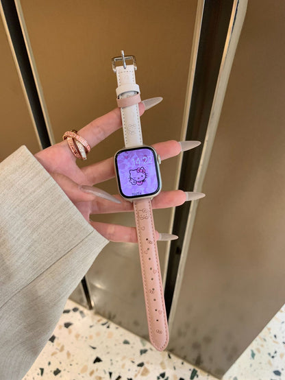 PallaBand Cute KT Cat Leather Fine Strap (iWatch) - ANI-TECH