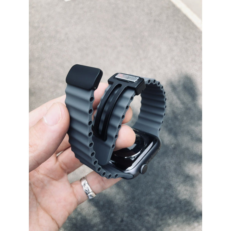 PallaBand Marine Breathable Silicone Magnetic Strap (For iWatch) - ANI-TECH