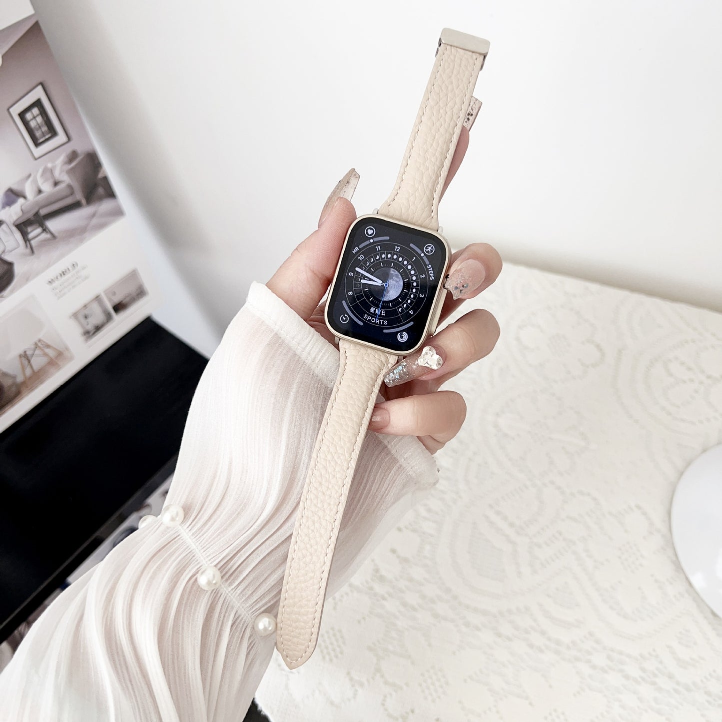Soft Litchi Grain Magnetic Buckle Strap - ANI-TECH