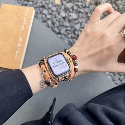PallaBand™️ leather woven music note ethnic style bracelet strap (iwatch) - ANI-TECH