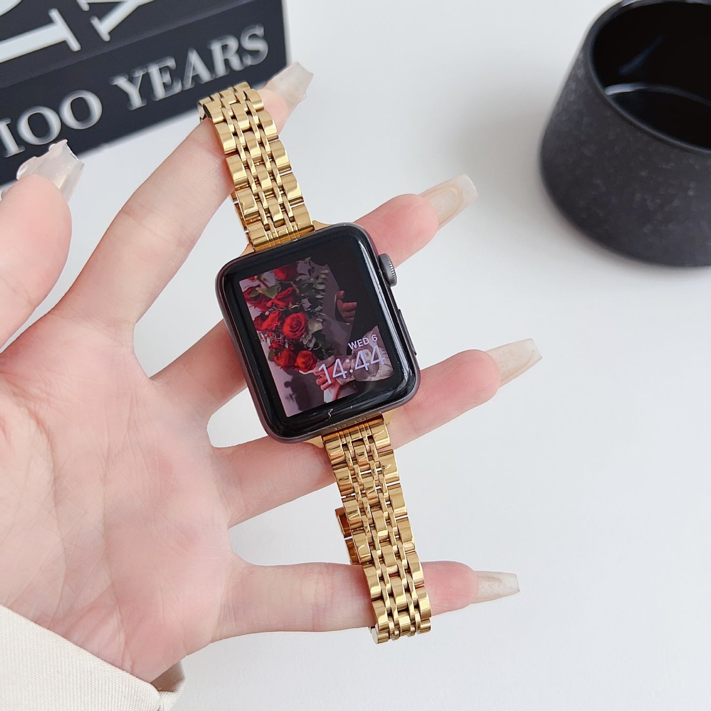 PallaBand Fine Seven Bead Metal Strap (iWatch) - ANI-TECH