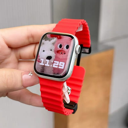 PallaBand Marine Breathable Silicone Magnetic Strap (For iWatch) - ANI-TECH