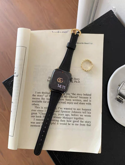 Small Horseshoe Buckle Delicate Leather Strap - ANI-TECH