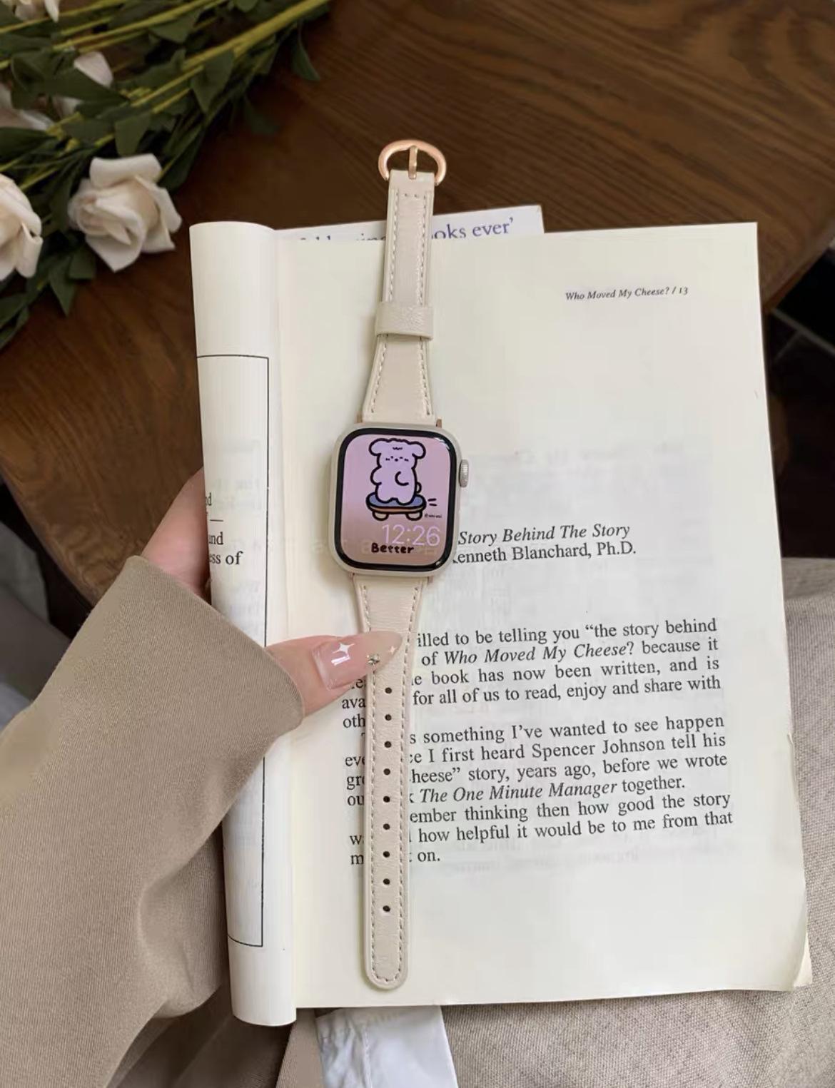 PallaBand Small Horseshoe Buckle Delicate Leather Strap (iwatch) - ANI-TECH