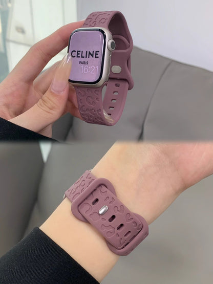 PallaBand Burgundy Silicone Cat Claw Strap - ANI-TECH