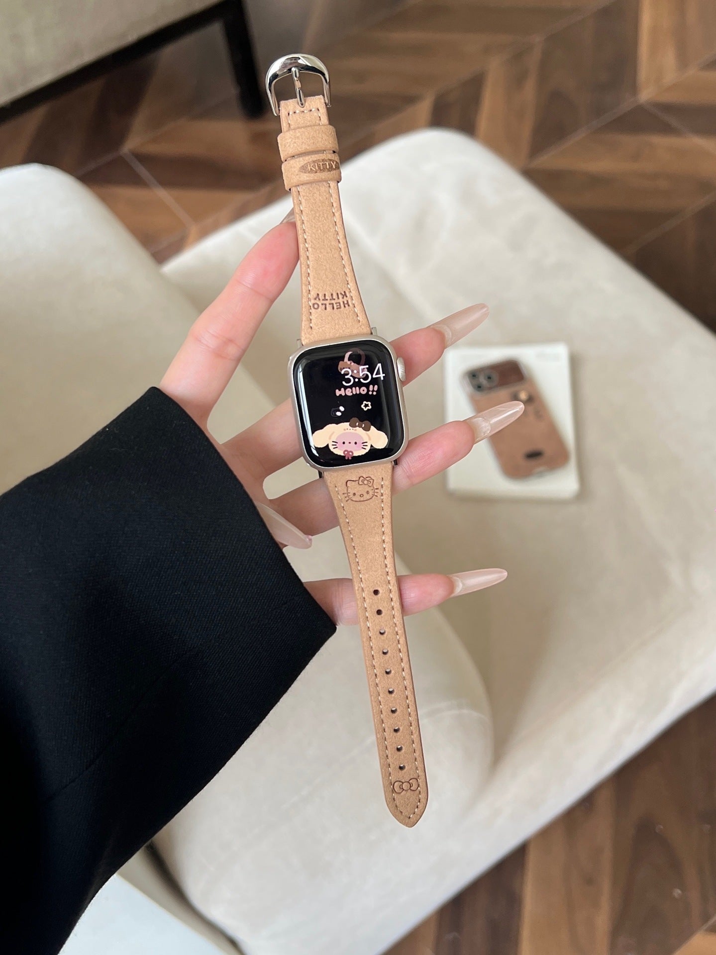PallaBand Cute KT Cat Leather Strap (iWatch) - ANI-TECH