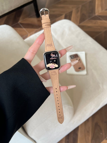 PallaBand Cute KT Cat Leather Strap (iWatch) - ANI-TECH