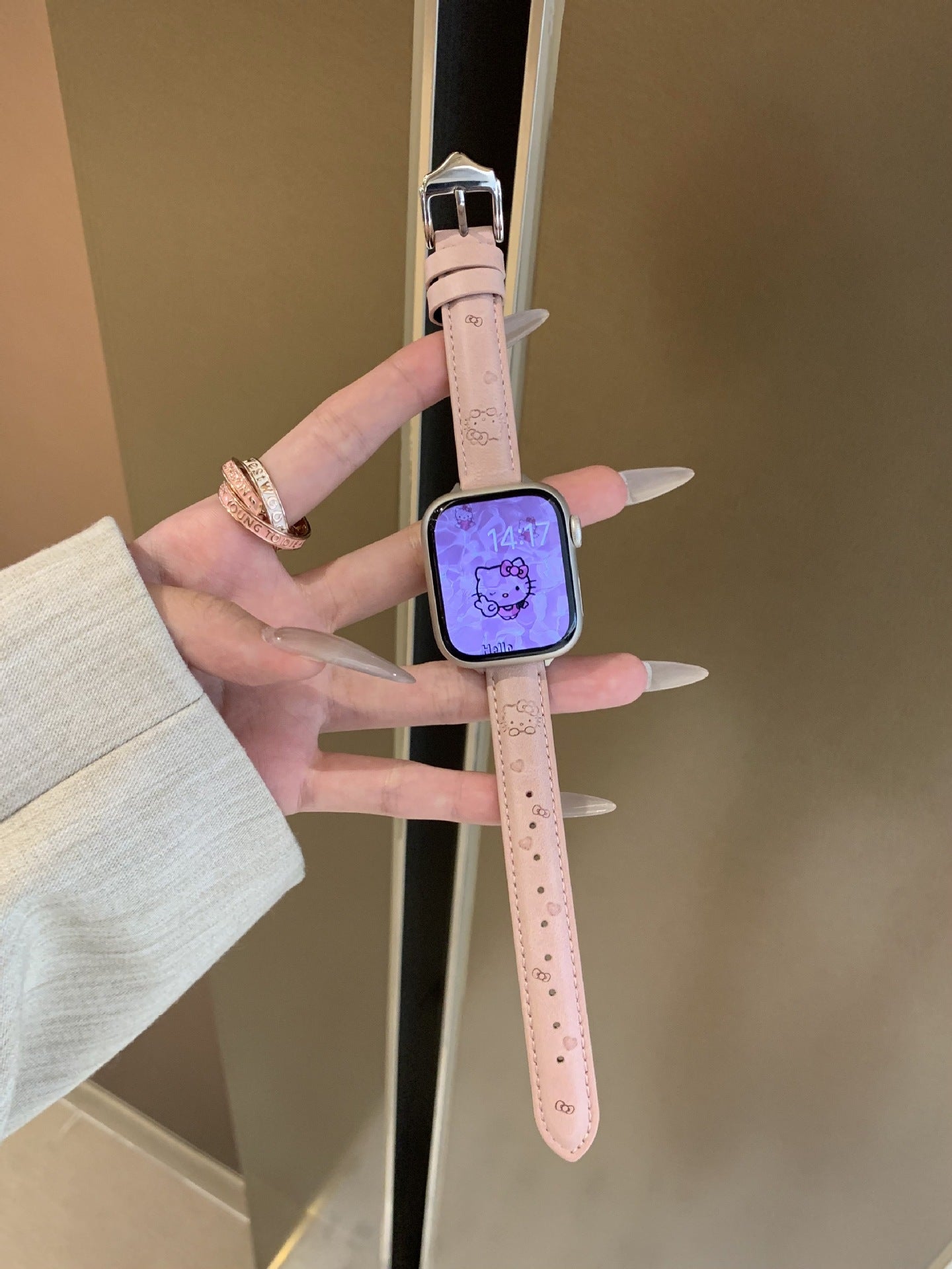 PallaBand Cute KT Cat Leather Fine Strap (iWatch) - ANI-TECH