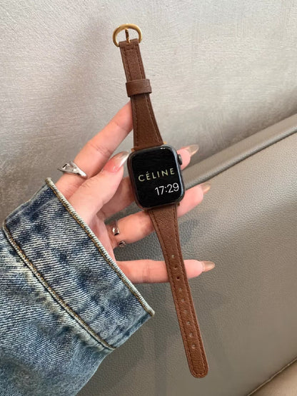 PallaBand Small Horseshoe Buckle Delicate Leather Strap - ANI-TECH