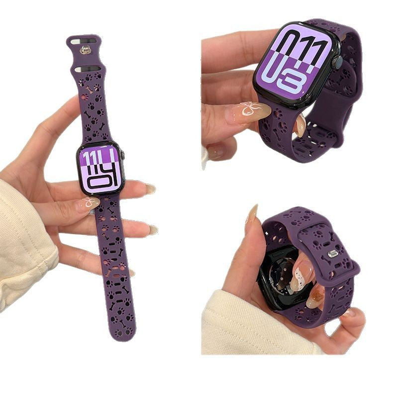PallaBand silicone spring and summer new dog paw hollow strap (iwatch) - ANI-TECH