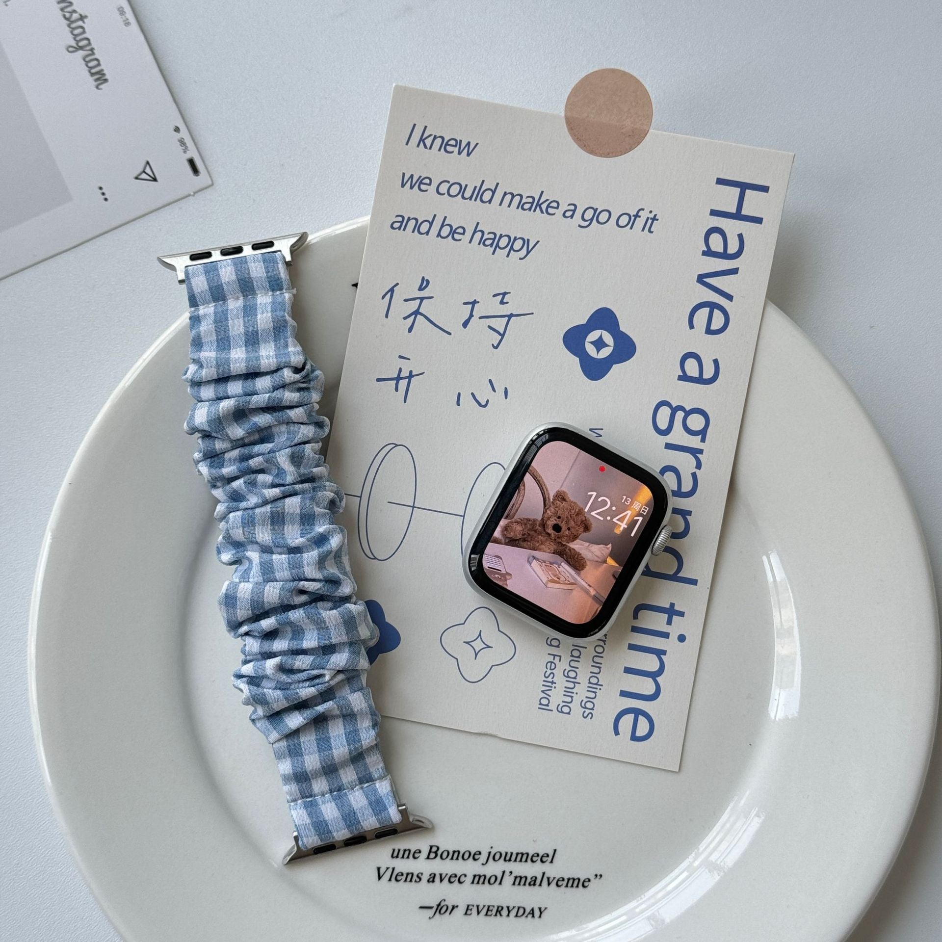PallaBand Plaid Single Loop Strap (iWatch) - ANI-TECH