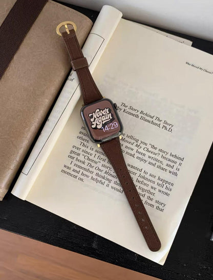 Small Horseshoe Buckle Delicate Leather Strap - ANI-TECH