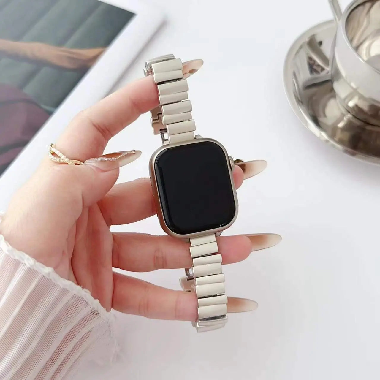 PallaBand Creative Irregular Metal Square Strap (iWatch) - ANI-TECH
