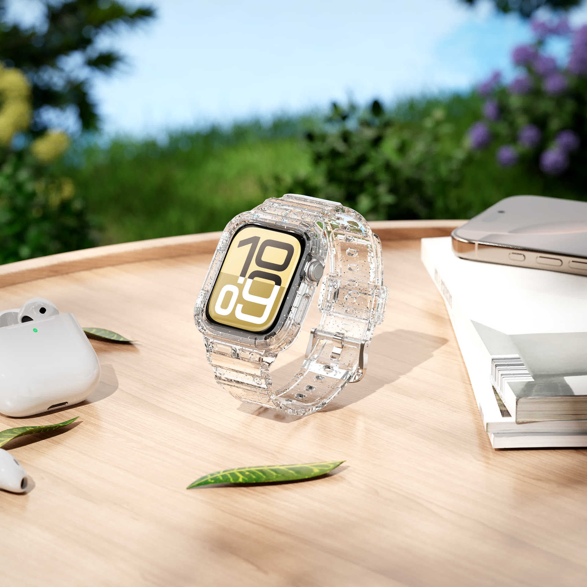 PallaBand Integrated Glacier Strap TPU Protective Case (iWatch) - ANI-TECH