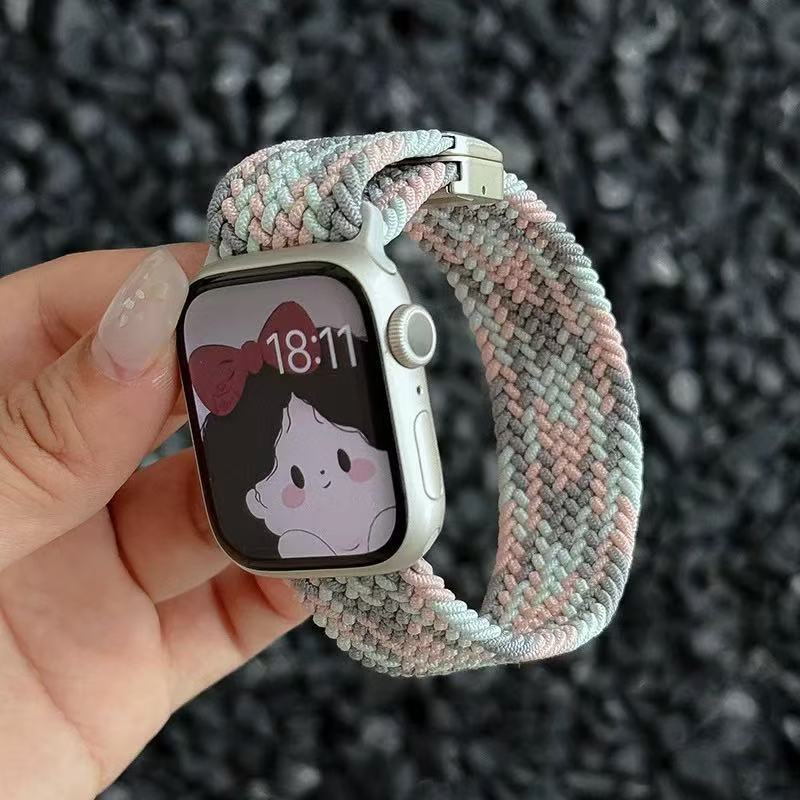 PallaBand Braided Magnetic Strap Ultra Apple Watch iwatch10 Stretch Nylon - ANI-TECH