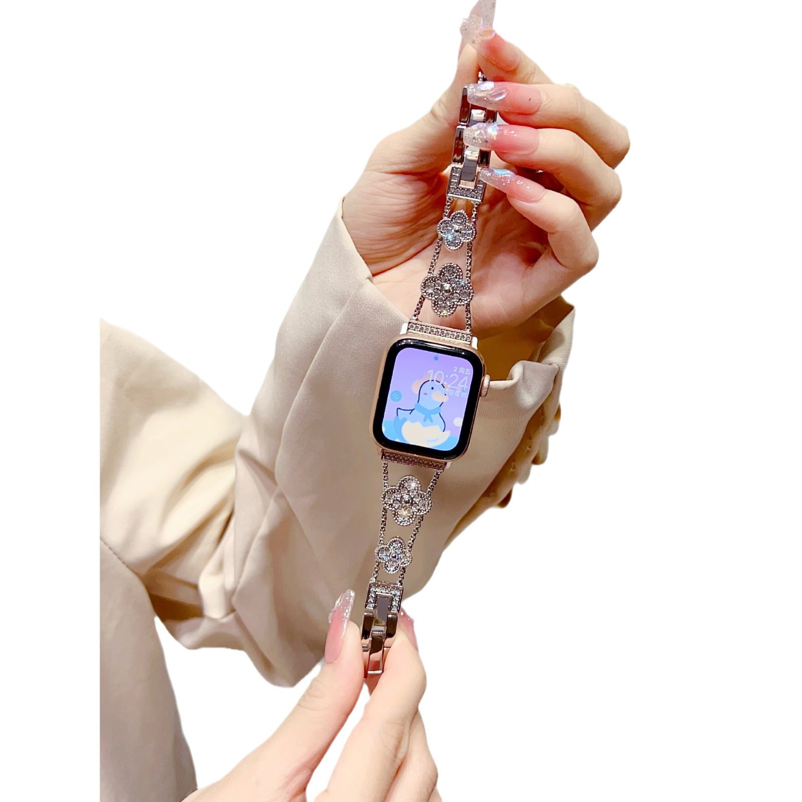 PallaBand Diamond Clover Metal Bracelet (iwatch) - ANI-TECH