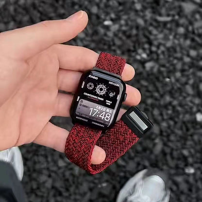 PallaBand Simple Textured Nylon Braided Magnetic Strap (iWatch) - ANI-TECH