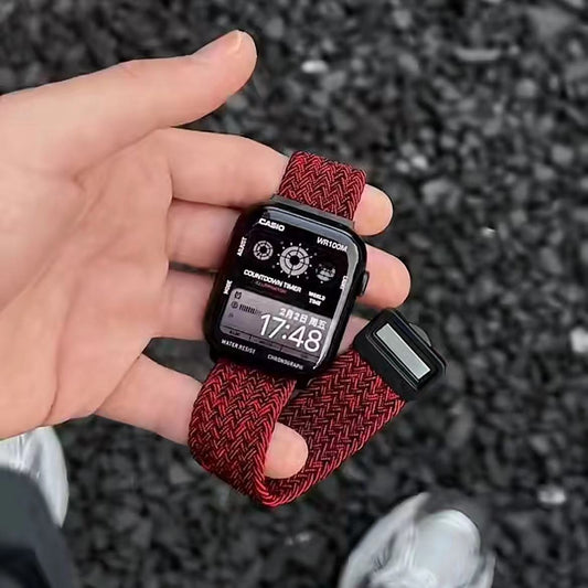 PallaBand Simple Textured Nylon Braided Magnetic Strap (iWatch) - ANI-TECH