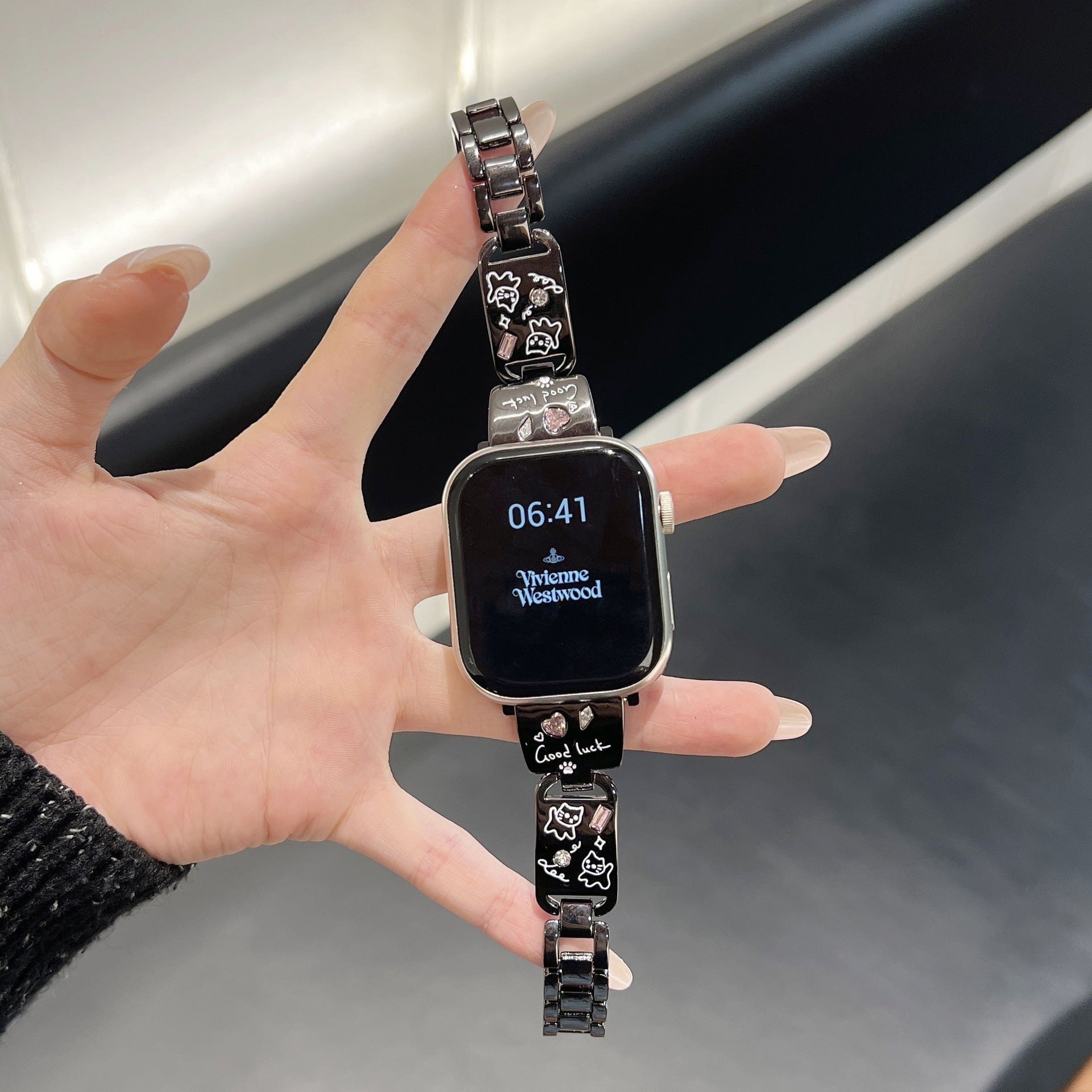 PallaBand Cute Cute Kitten Metal Strap (For iWatch) - ANI-TECH