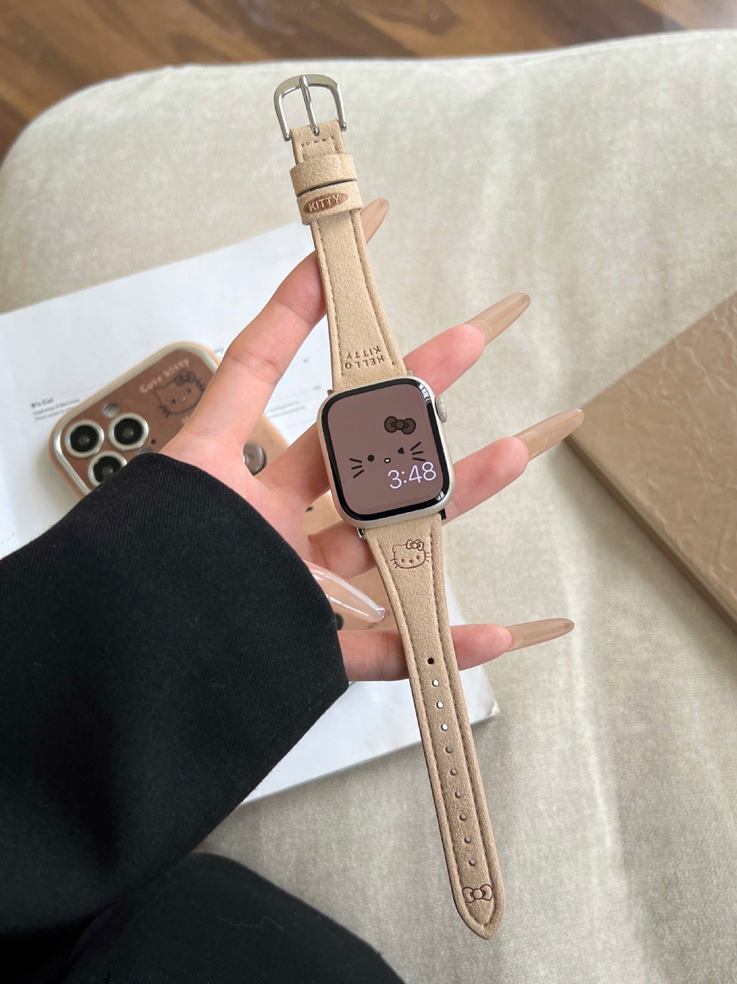 PallaBand Cute KT Cat Leather Strap (iWatch) - ANI-TECH