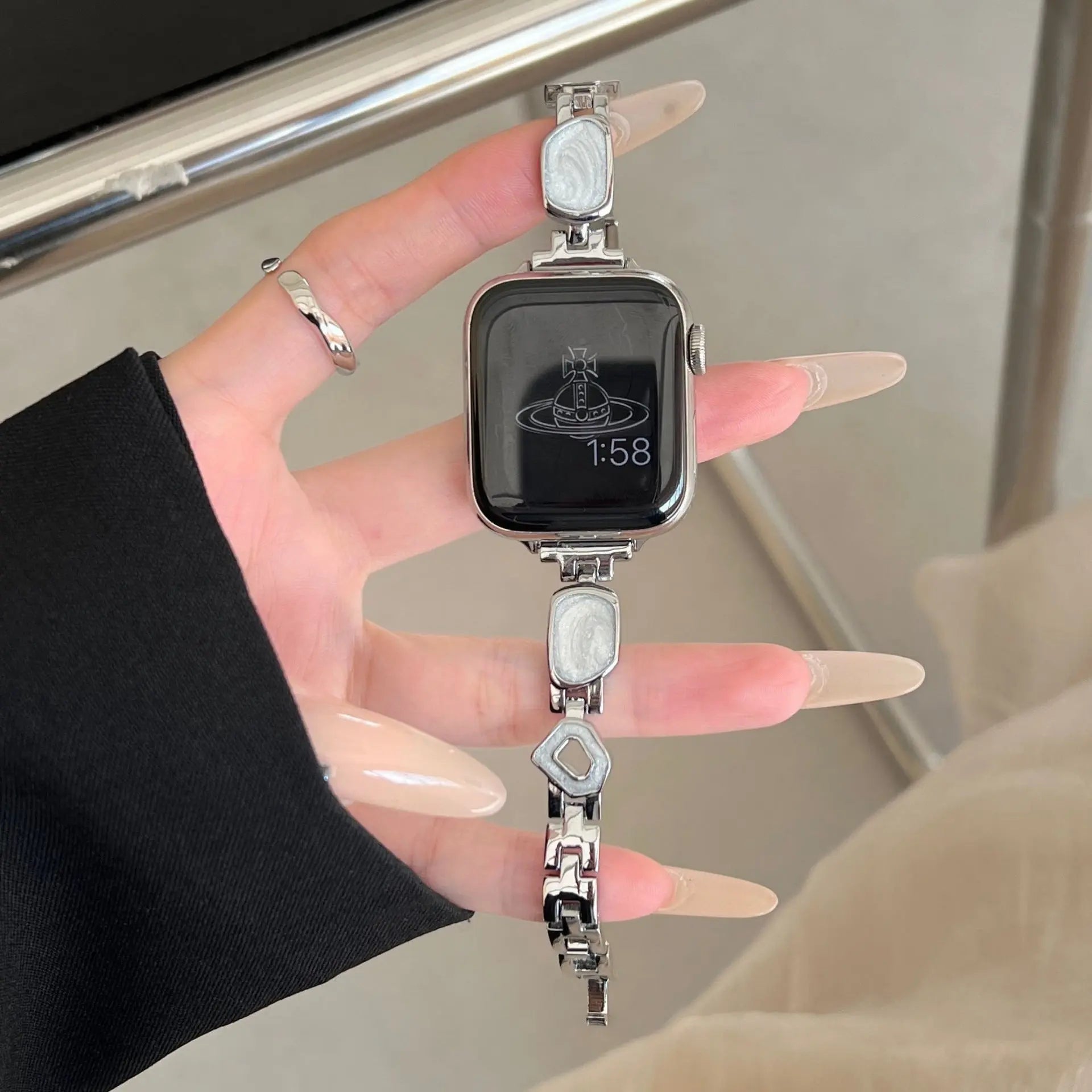 PallaBand Fine Glitter Metal Epoxy Strap (iwatch) - ANI-TECH