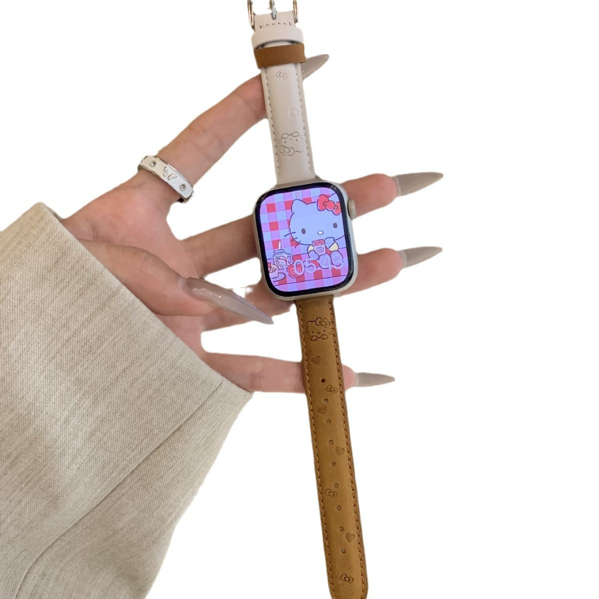 PallaBand Cute KT Cat Leather Fine Strap (iWatch) - ANI-TECH