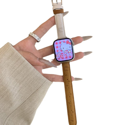 PallaBand Cute KT Cat Leather Fine Strap (iWatch) - ANI-TECH