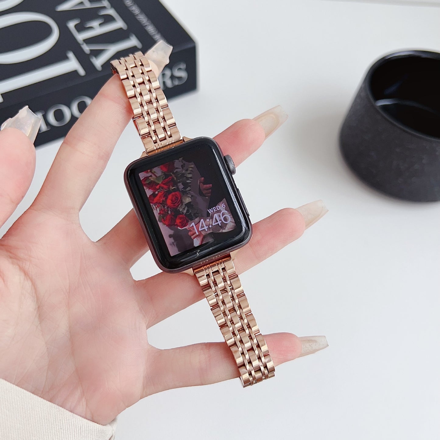 PallaBand Fine Seven Bead Metal Strap (iWatch) - ANI-TECH
