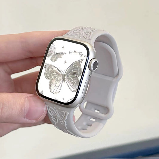 PallaBand Silicone Butterfly Strap Rose Girl (iwatch) - ANI-TECH