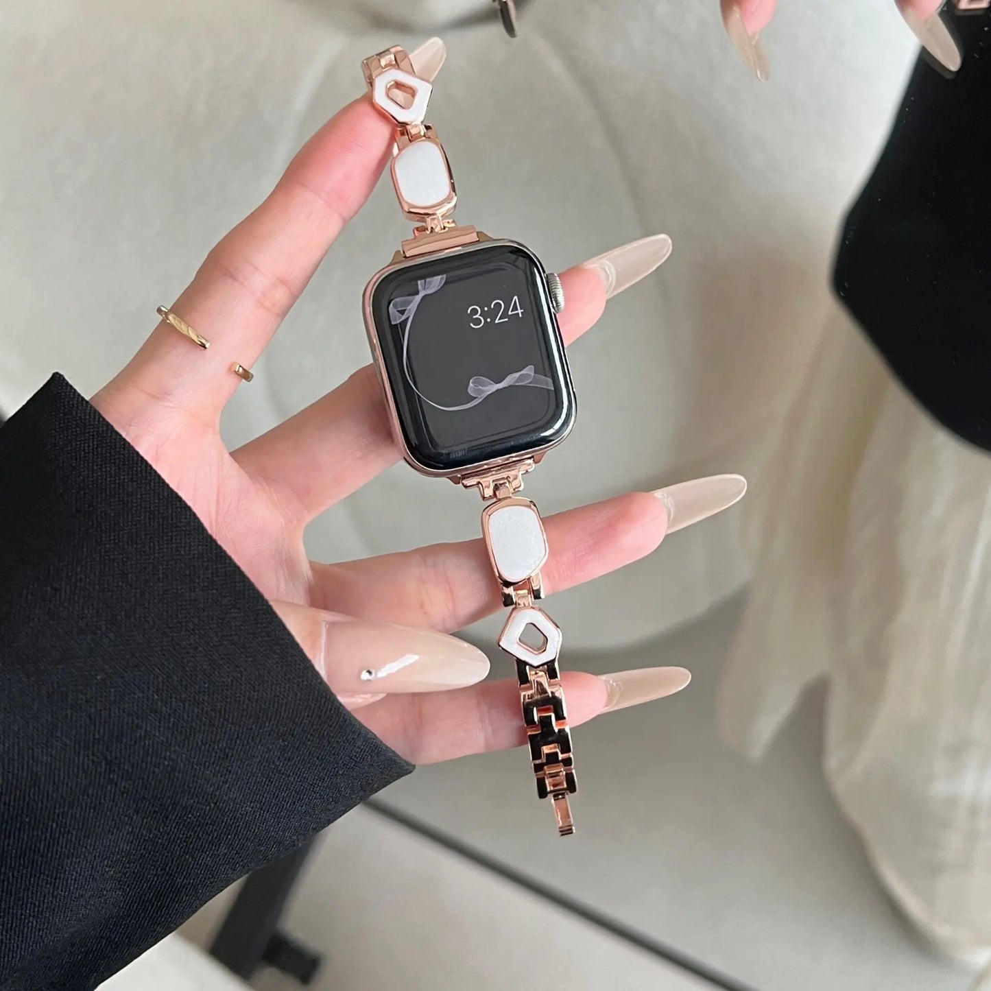PallaBand Fine Glitter Metal Epoxy Strap (iwatch) - ANI-TECH