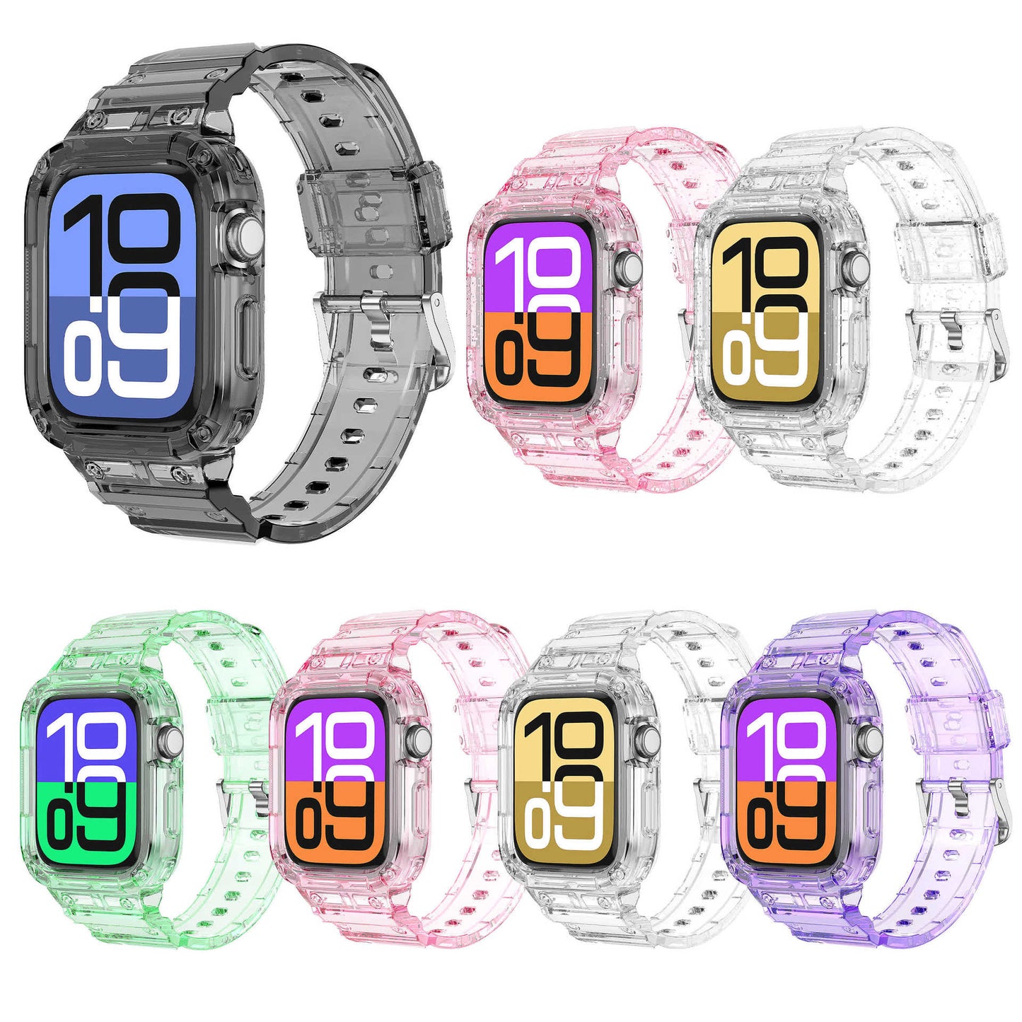 PallaBand Integrated Glacier Strap TPU Protective Case (iWatch) - ANI-TECH