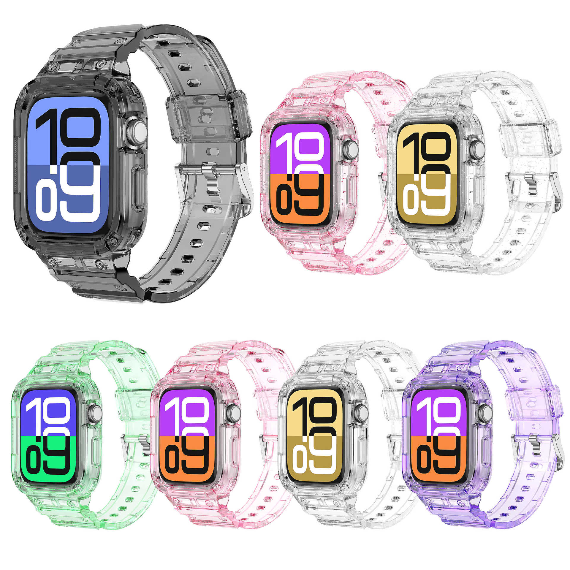 PallaBand Integrated Glacier Strap TPU Protective Case (iWatch) - ANI-TECH