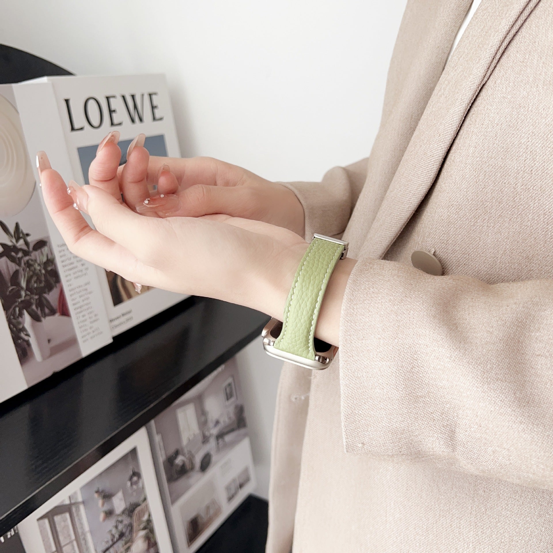 Soft Litchi Grain Magnetic Buckle Strap - ANI-TECH