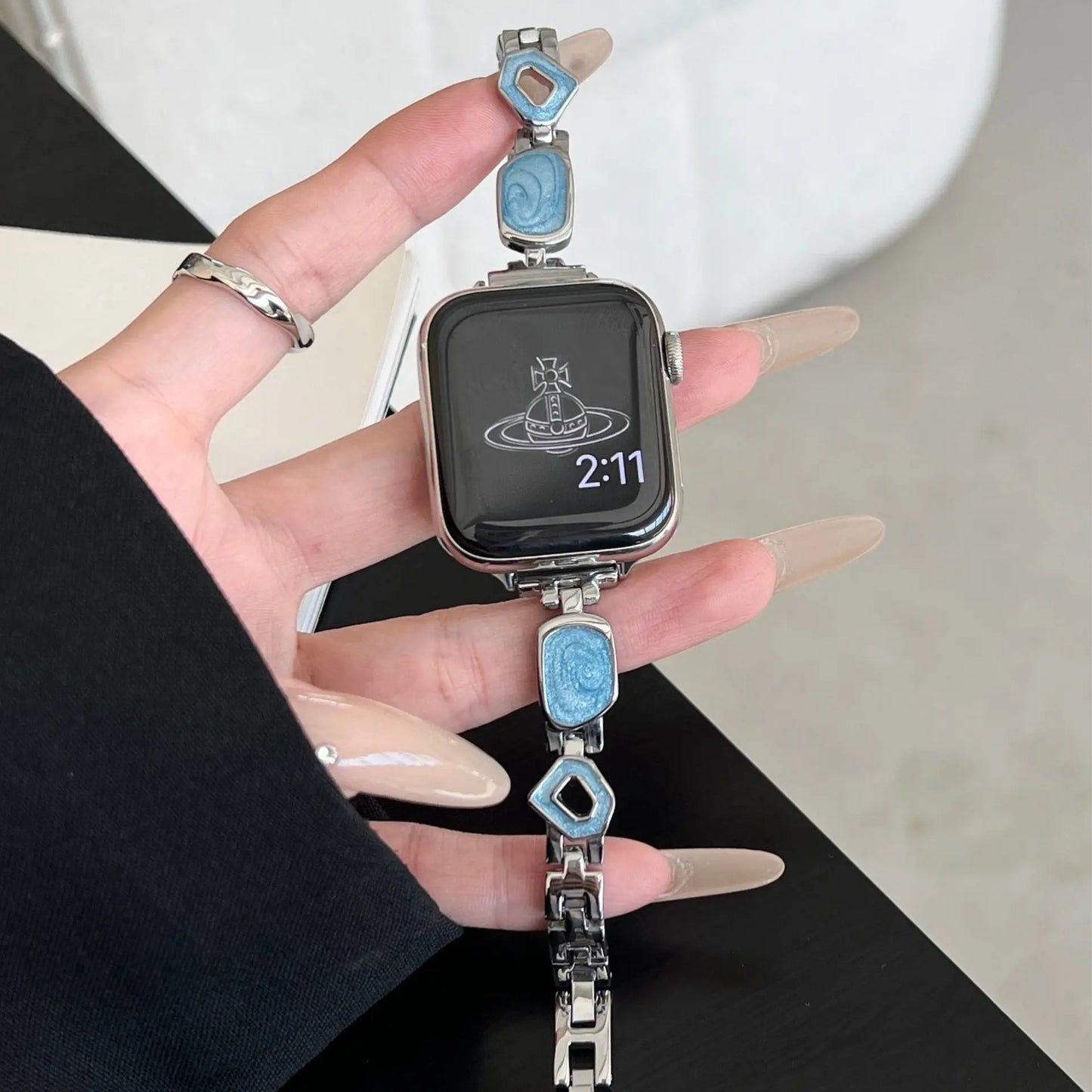 PallaBand Fine Glitter Metal Epoxy Strap (iwatch) - ANI-TECH
