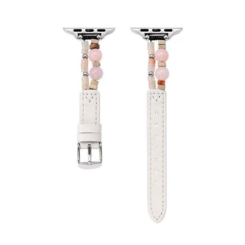 PallaBand Leather Stitched Natural Stone Strap (For iWatch) - ANI-TECH