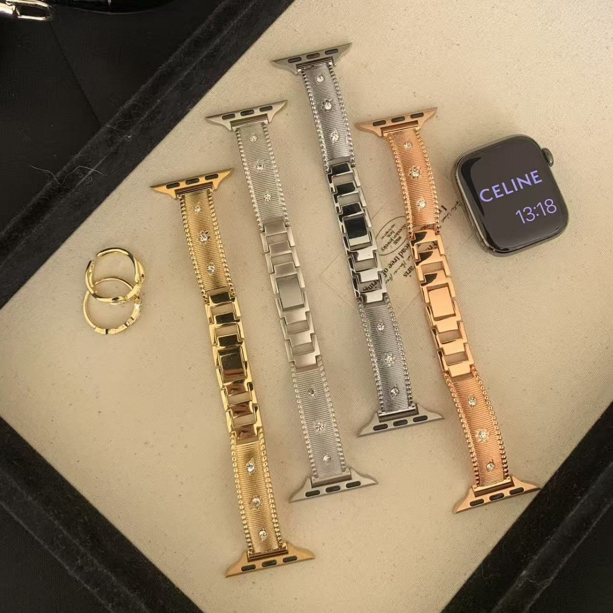 PallaBand Star Dot Diamond Bracelet Metal Strap (iWatch) - ANI-TECH