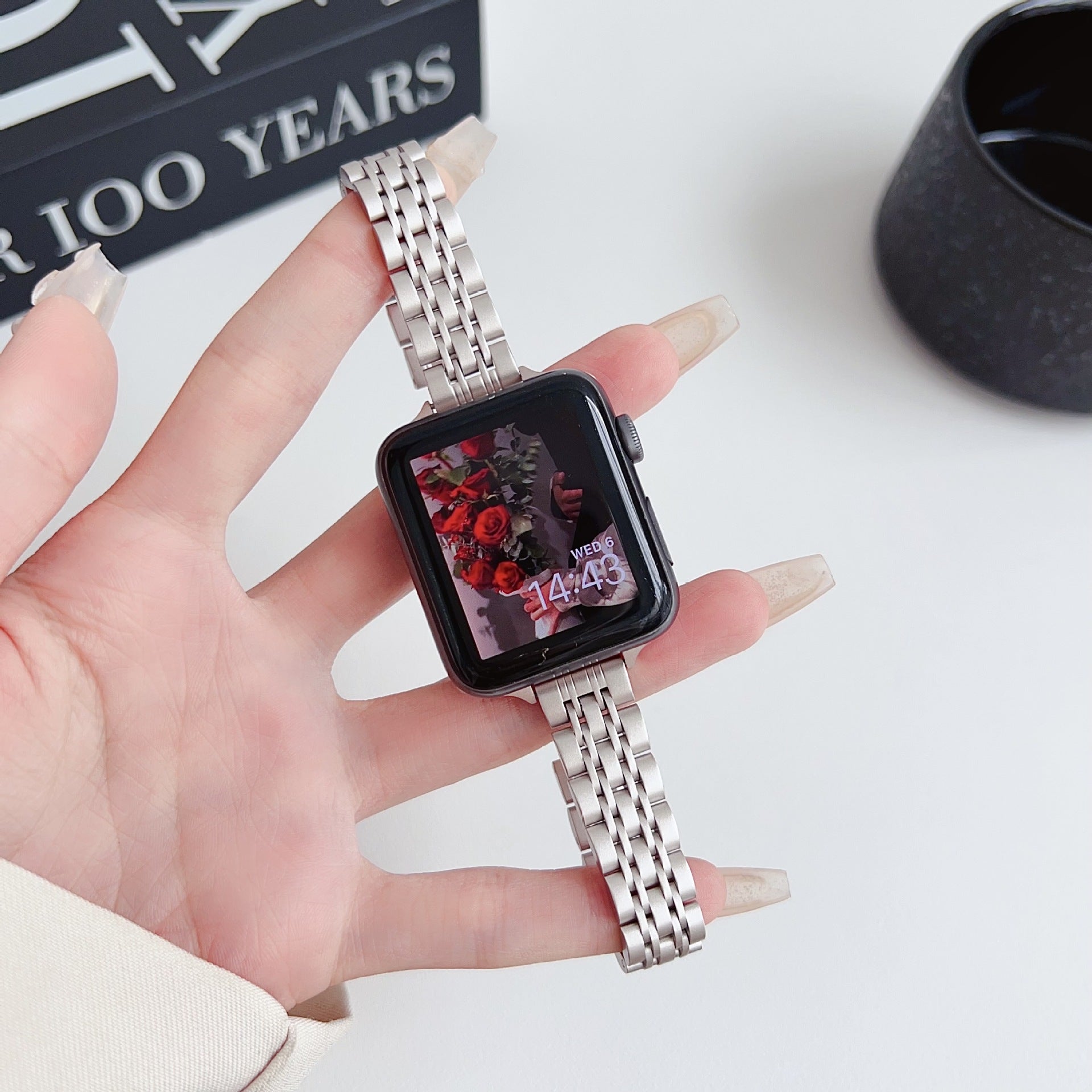 PallaBand Fine Seven Bead Metal Strap (iWatch) - ANI-TECH