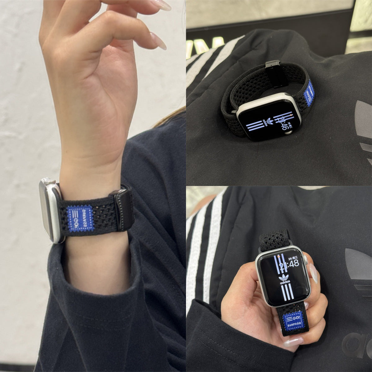 PallaBand Breathable Knitted Sports Label Magnetic Buckle Strap (iWatch) - ANI-TECH